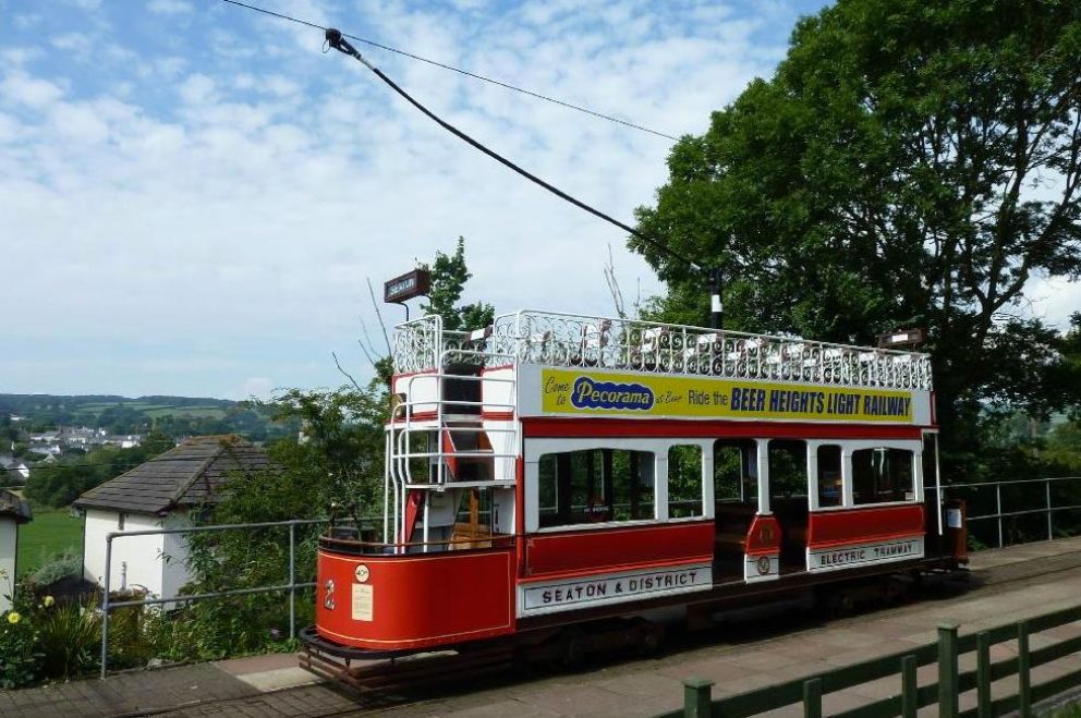 Red Tram Car 2 at Colyton Station