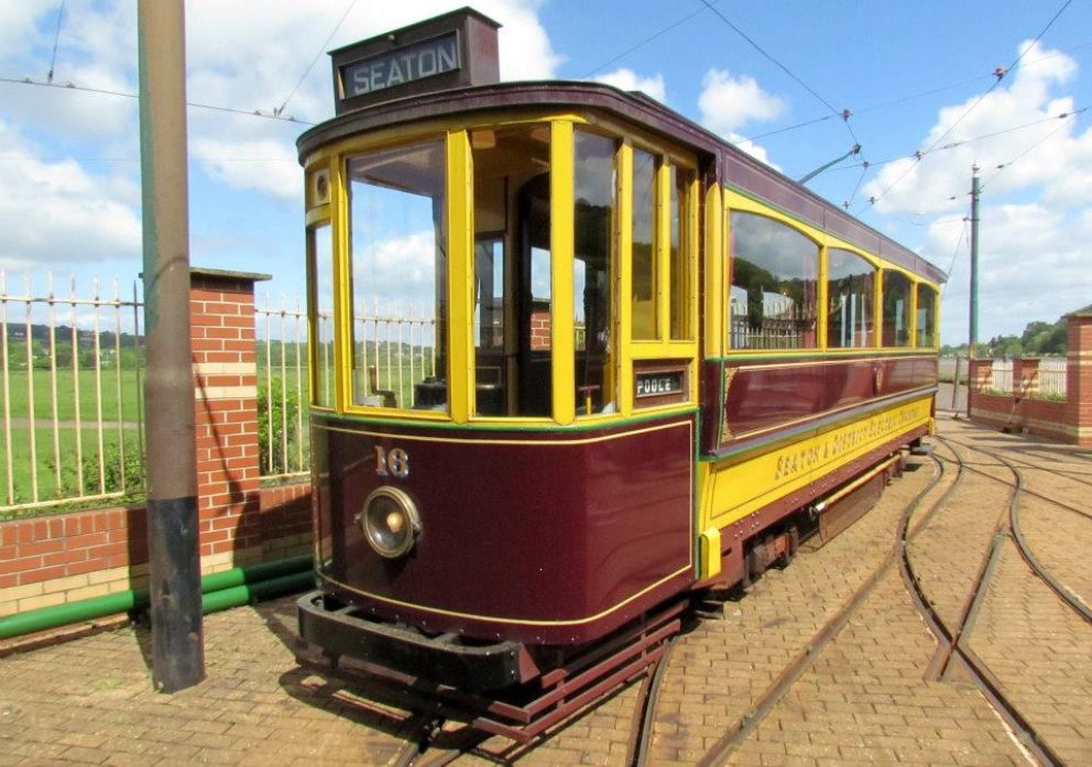Yellow Brown Car 16 in Riverside Depot yard