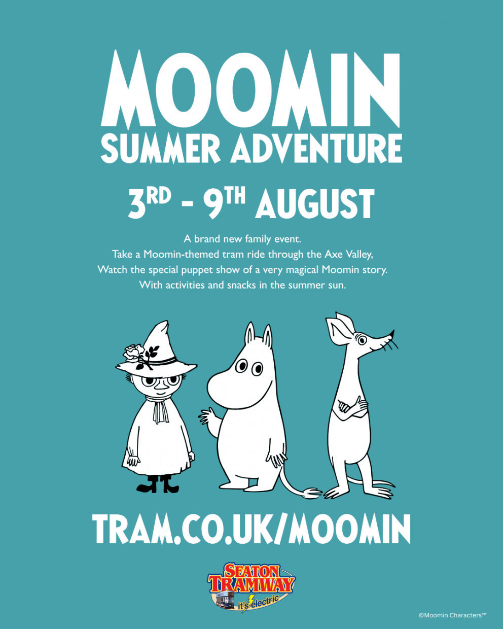 Moomin at Seaton Tramway