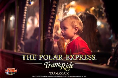 Child on The Polar Express Devon Seaton Tramway