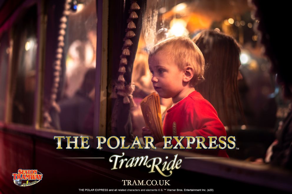 Child on The Polar Express Devon Seaton Tramway