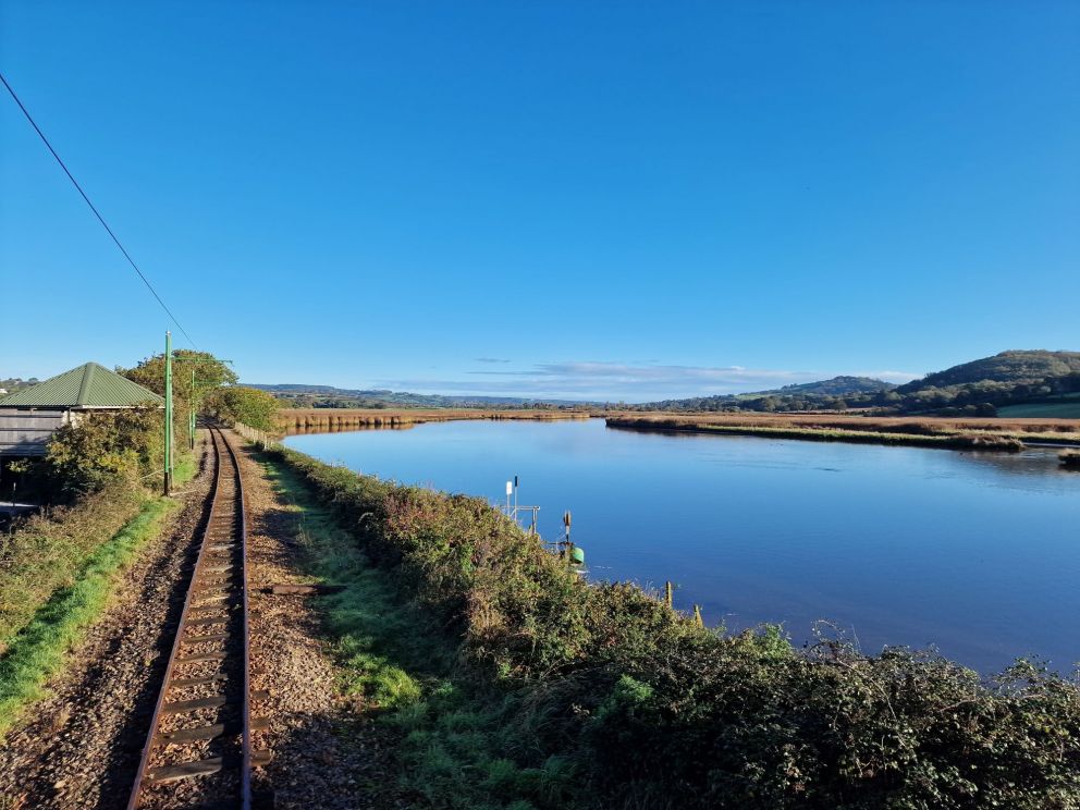 Looking North up the Axe Estuary