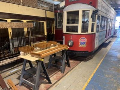 12 with its seats ready to be restored