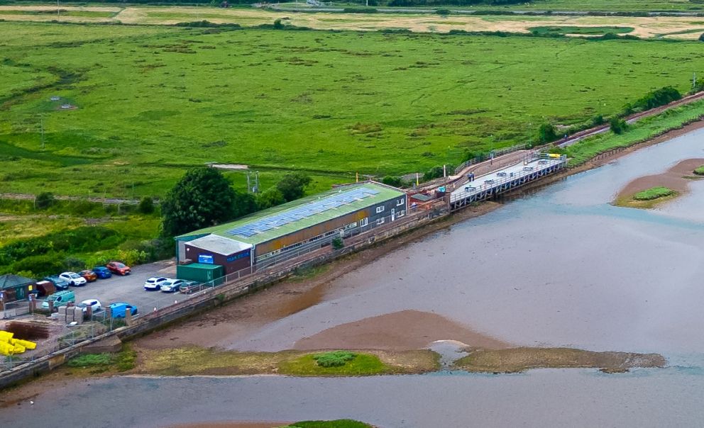 Drone shot of Riverside Depot